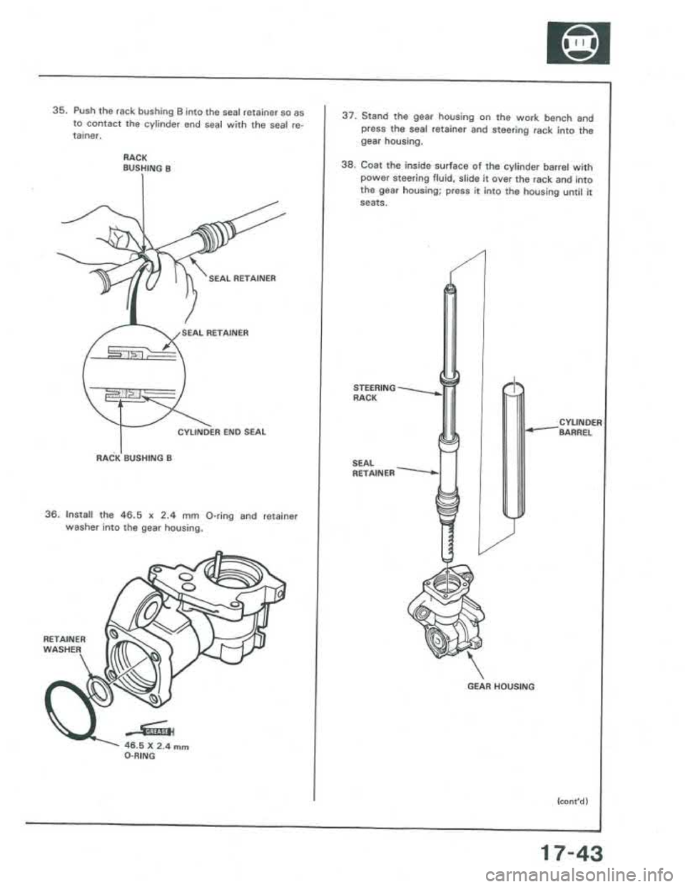 ACURA INTEGRA 1986  Service Repair Manual 