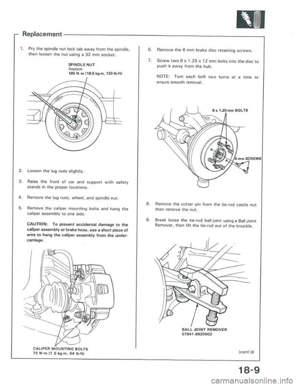 ACURA INTEGRA 1986  Service Repair Manual 