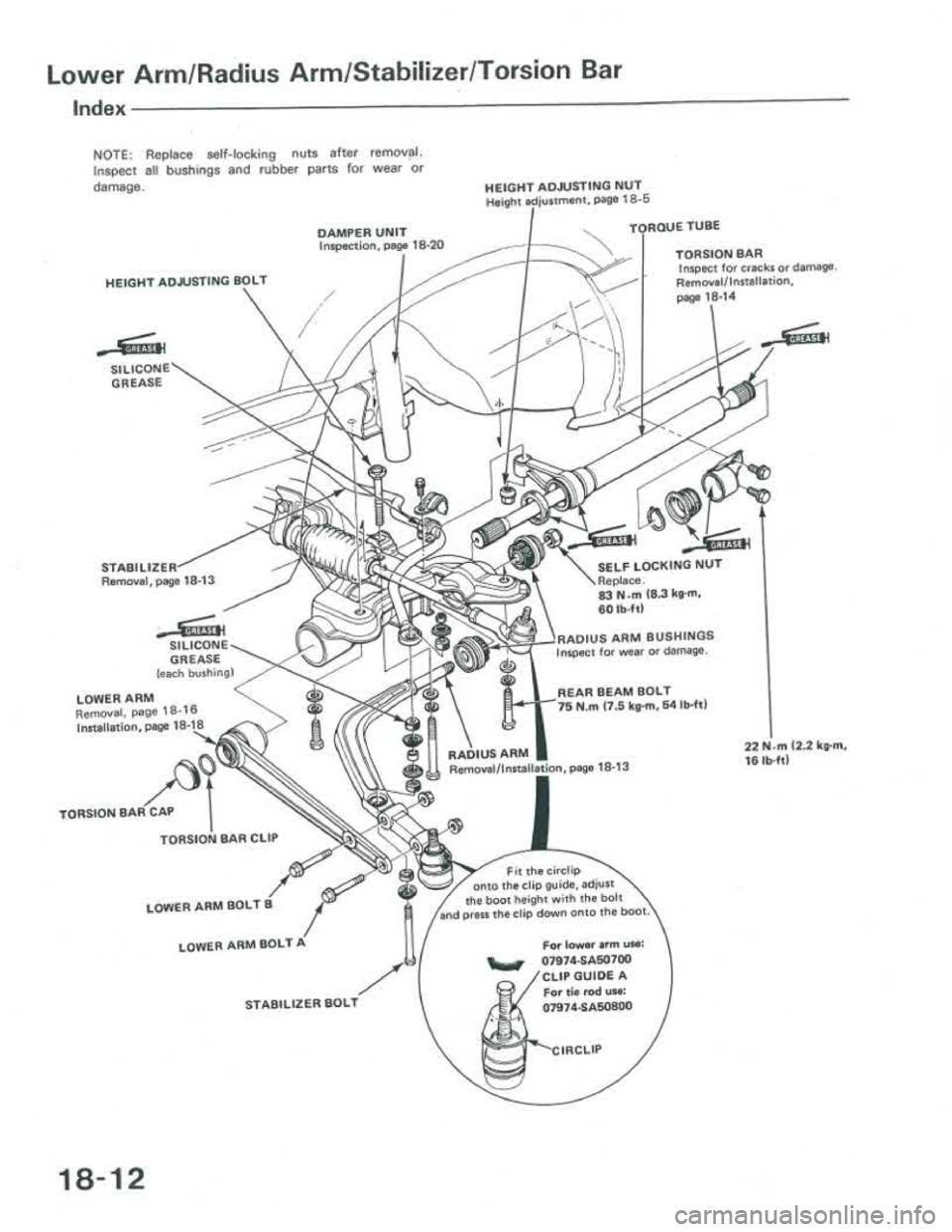 ACURA INTEGRA 1986  Service Repair Manual 