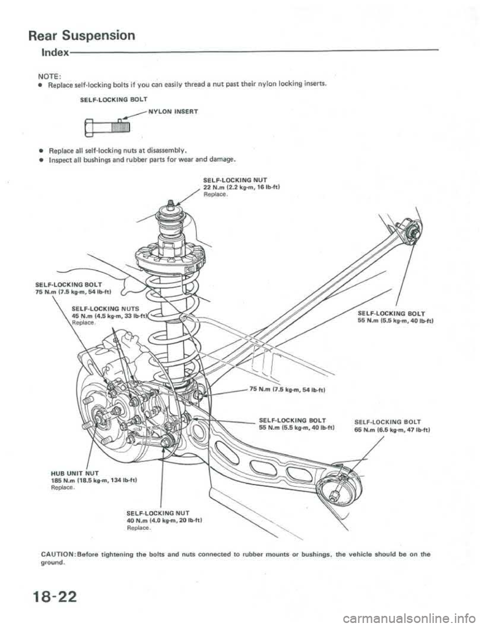 ACURA INTEGRA 1986  Service Repair Manual 