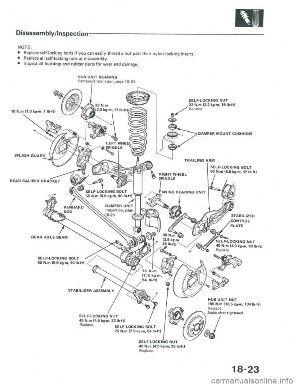ACURA INTEGRA 1986  Service Repair Manual 
