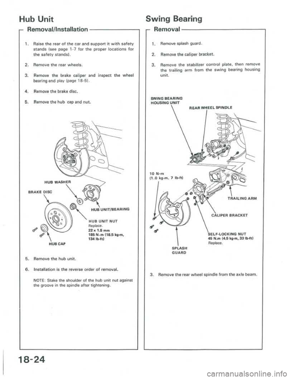 ACURA INTEGRA 1986  Service Repair Manual 