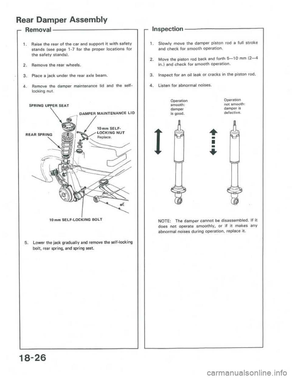 ACURA INTEGRA 1986  Service Repair Manual 