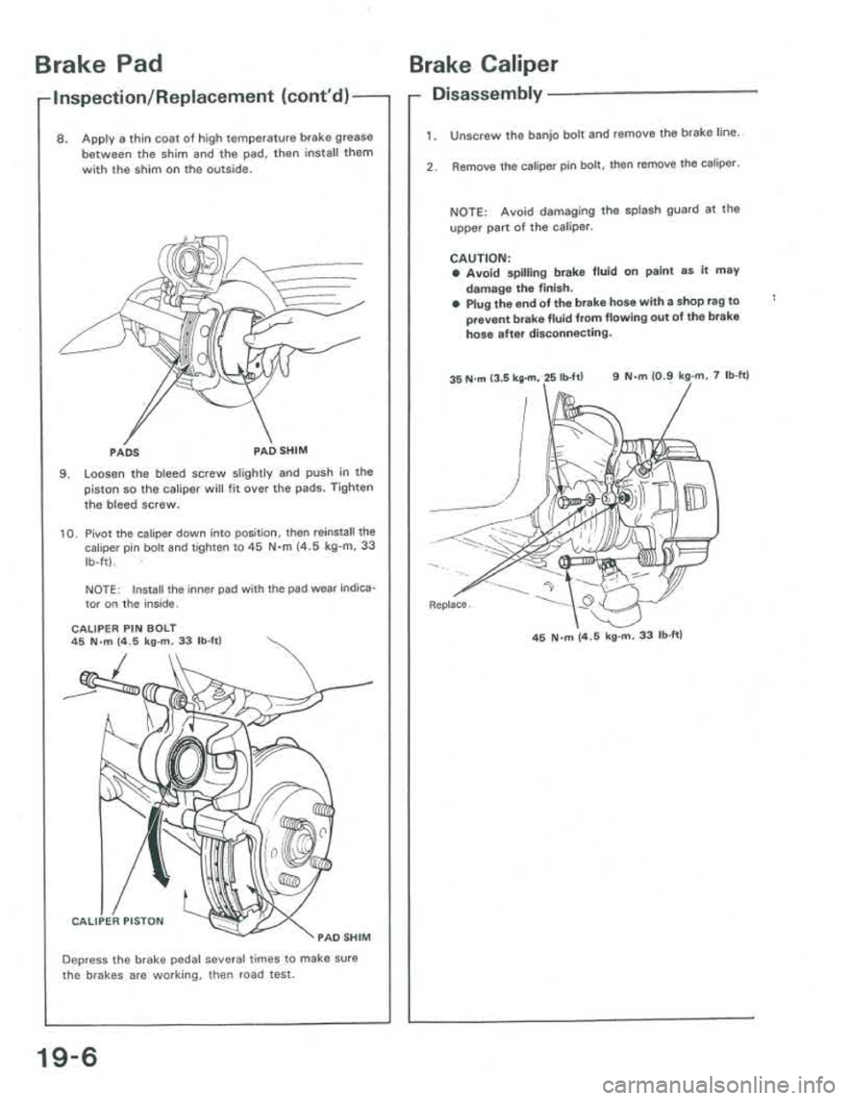 ACURA INTEGRA 1986  Service Repair Manual 