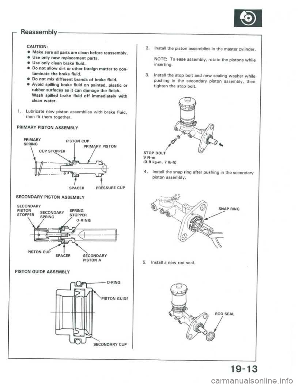 ACURA INTEGRA 1986  Service Repair Manual 