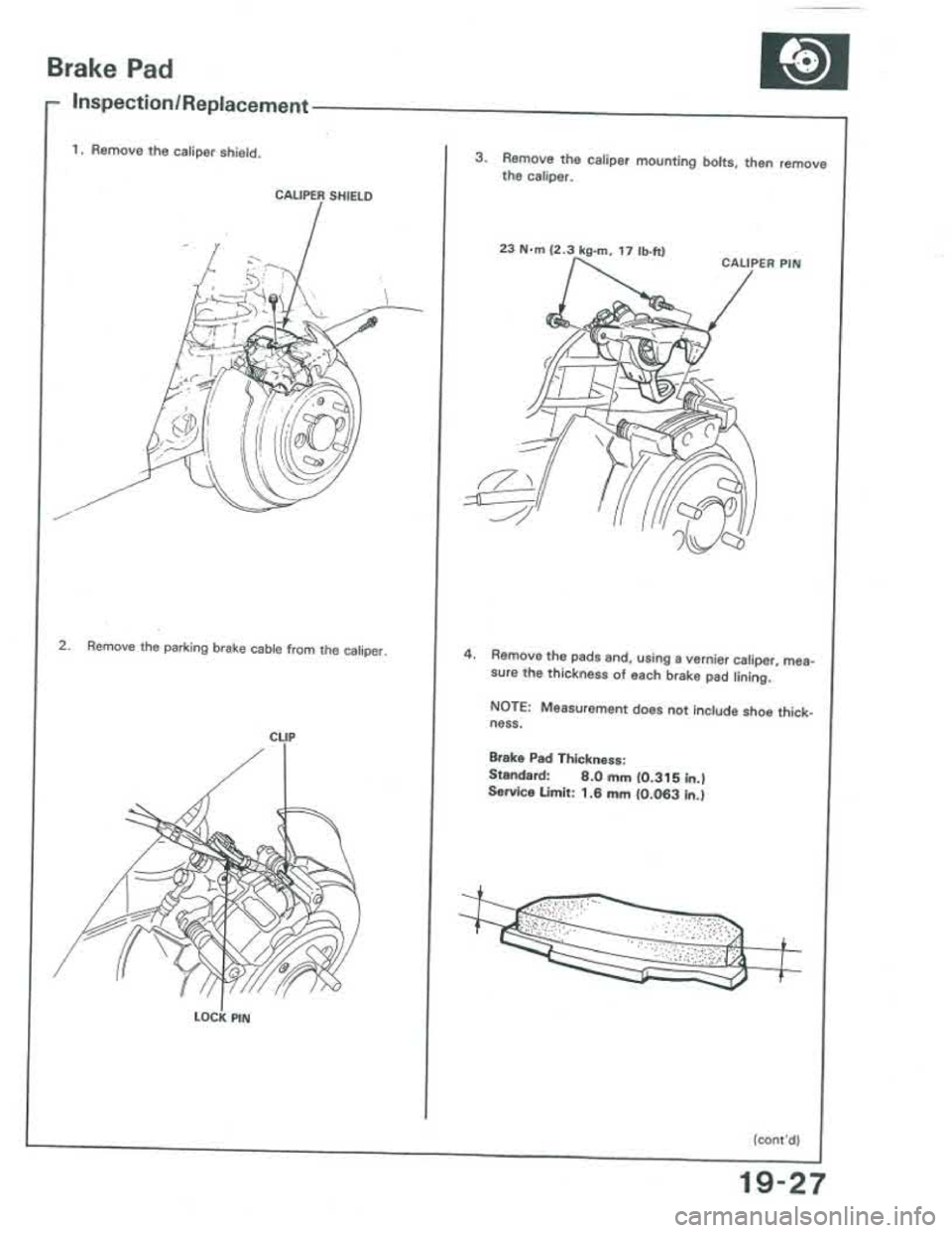 ACURA INTEGRA 1986  Service Repair Manual 
