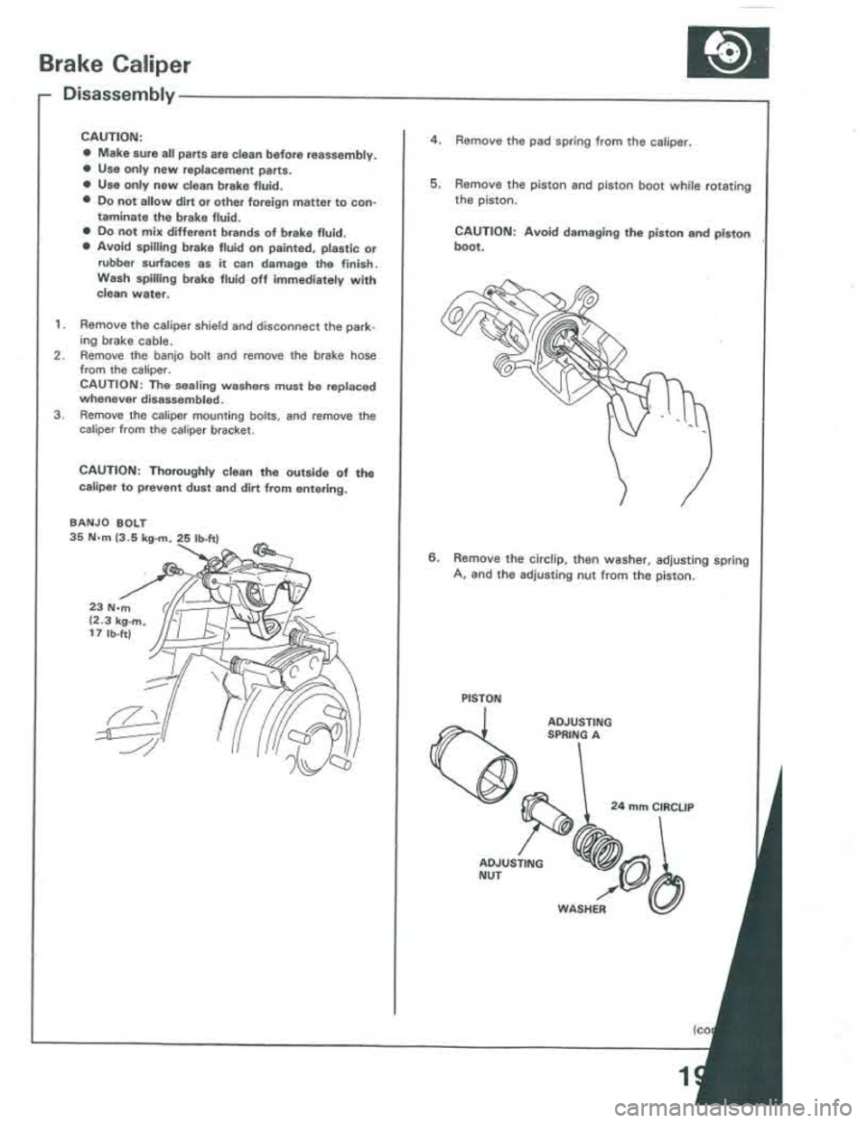 ACURA INTEGRA 1986  Service Repair Manual 