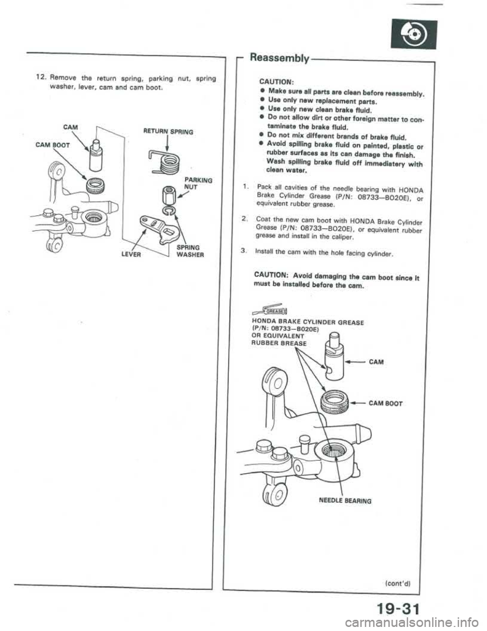 ACURA INTEGRA 1986  Service Repair Manual 