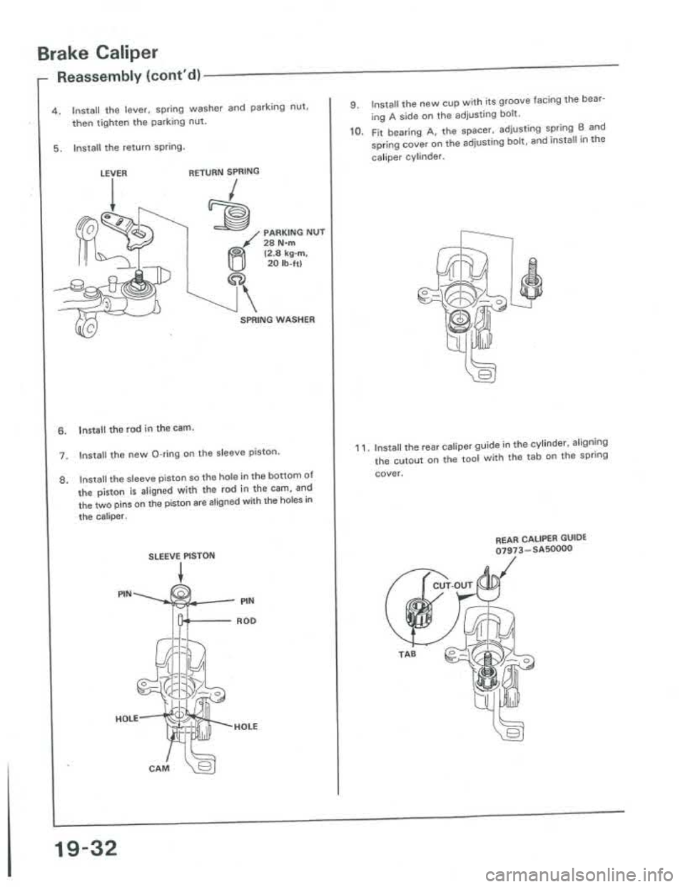 ACURA INTEGRA 1986  Service Repair Manual 