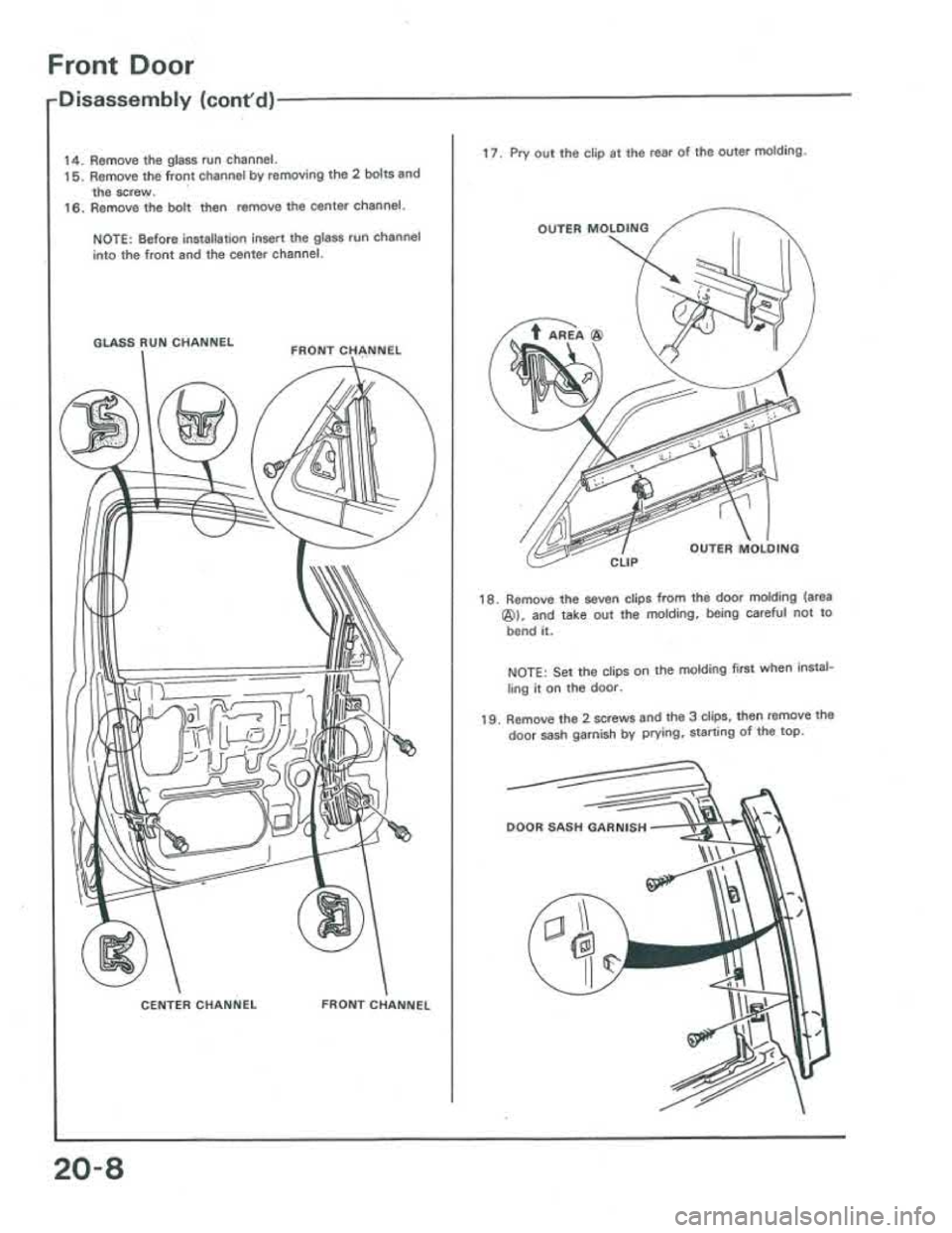 ACURA INTEGRA 1986  Service Repair Manual 