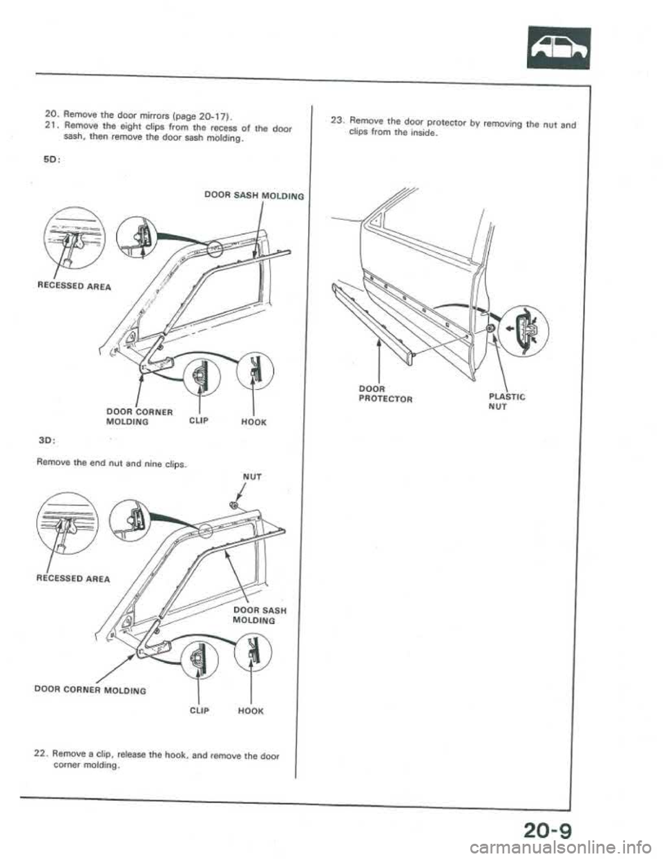 ACURA INTEGRA 1986  Service Repair Manual 