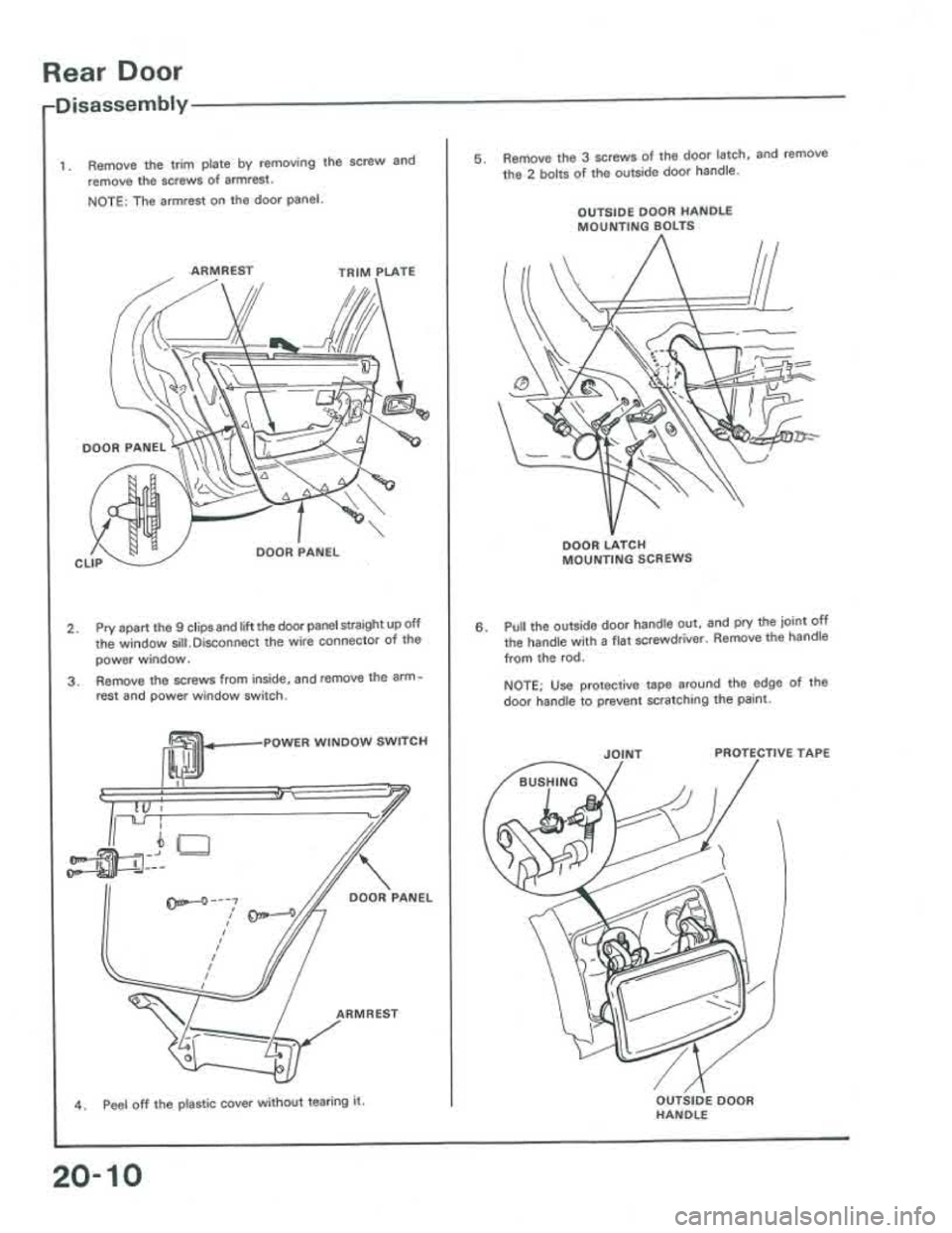 ACURA INTEGRA 1986  Service Repair Manual 