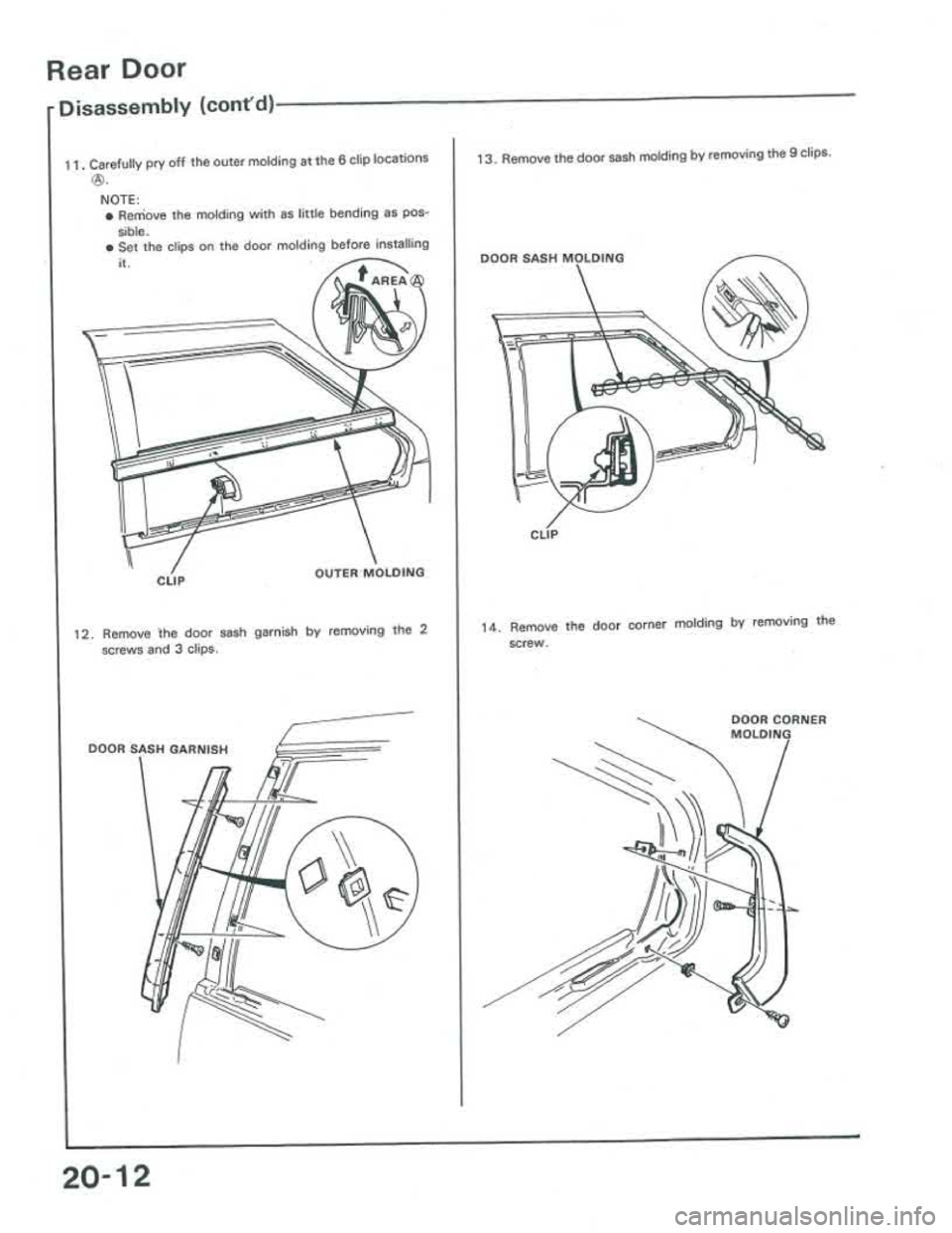 ACURA INTEGRA 1986  Service Repair Manual 