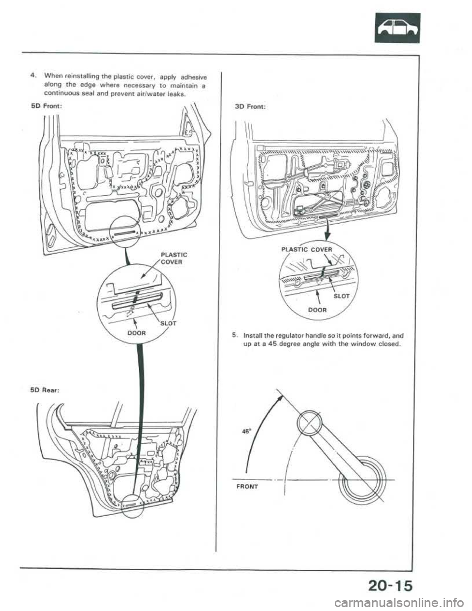 ACURA INTEGRA 1986  Service Repair Manual 