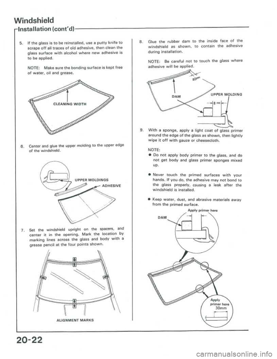ACURA INTEGRA 1986  Service Repair Manual 