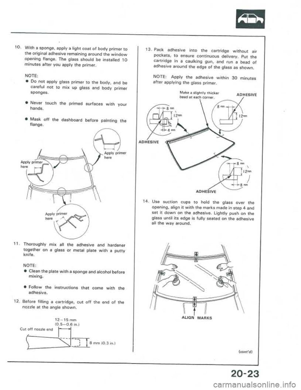 ACURA INTEGRA 1986  Service Repair Manual 