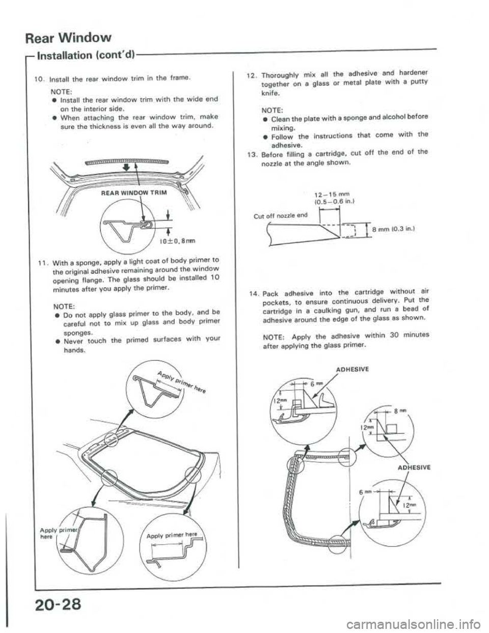 ACURA INTEGRA 1986  Service Repair Manual 