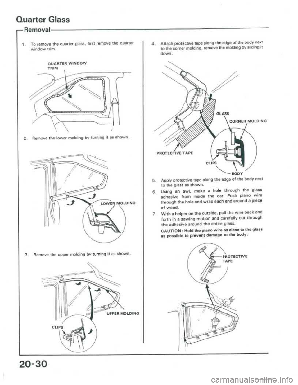 ACURA INTEGRA 1986  Service Repair Manual 