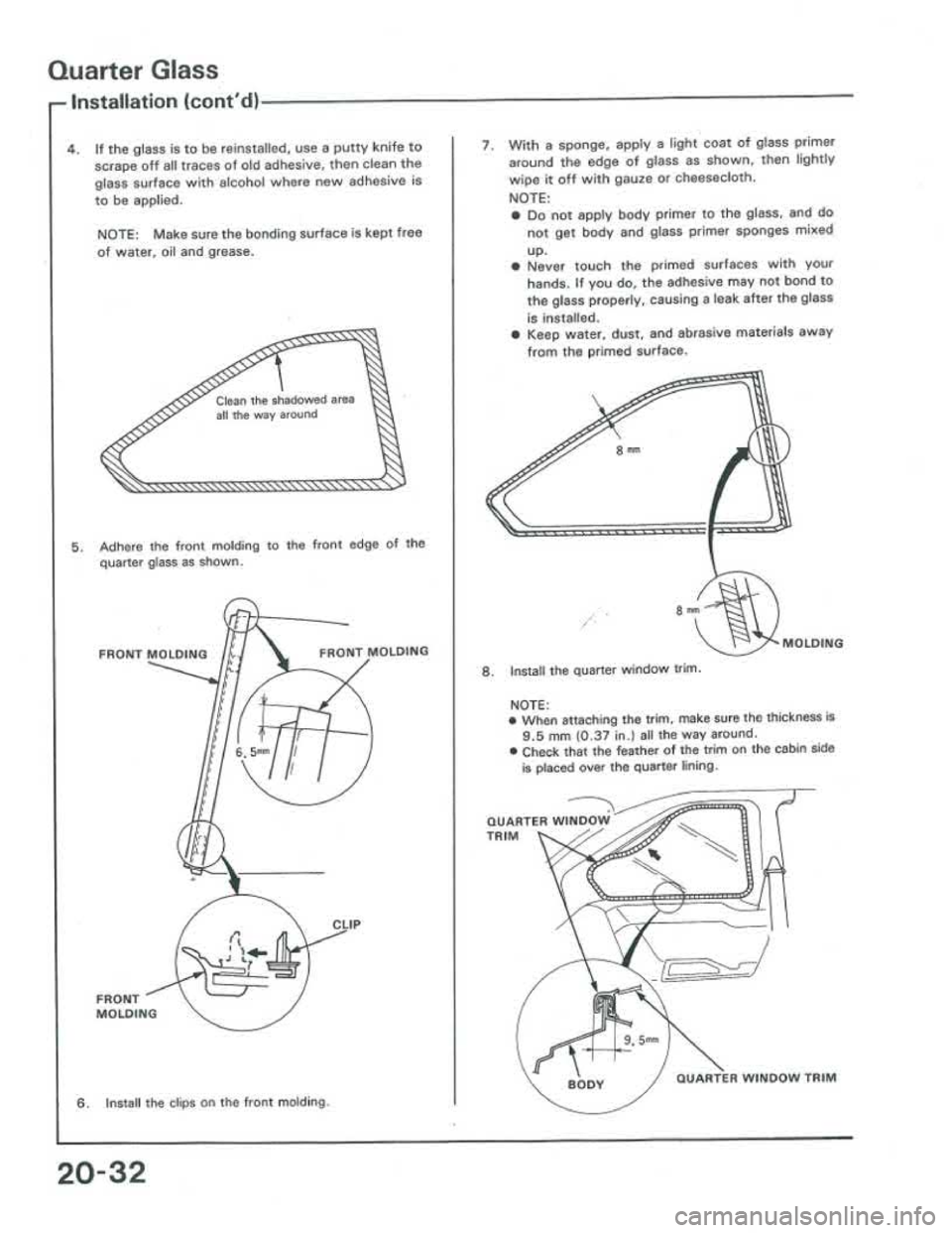 ACURA INTEGRA 1986  Service Repair Manual 
