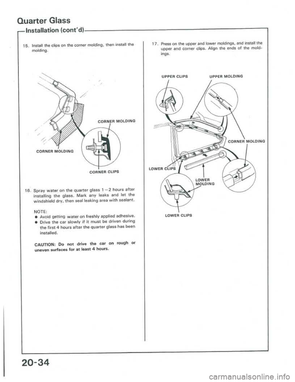 ACURA INTEGRA 1986  Service Repair Manual 