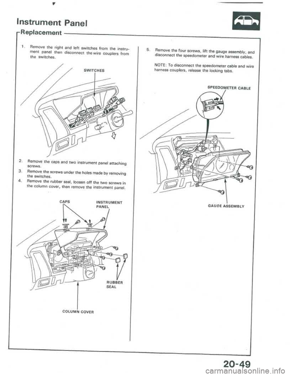 ACURA INTEGRA 1986  Service Repair Manual 