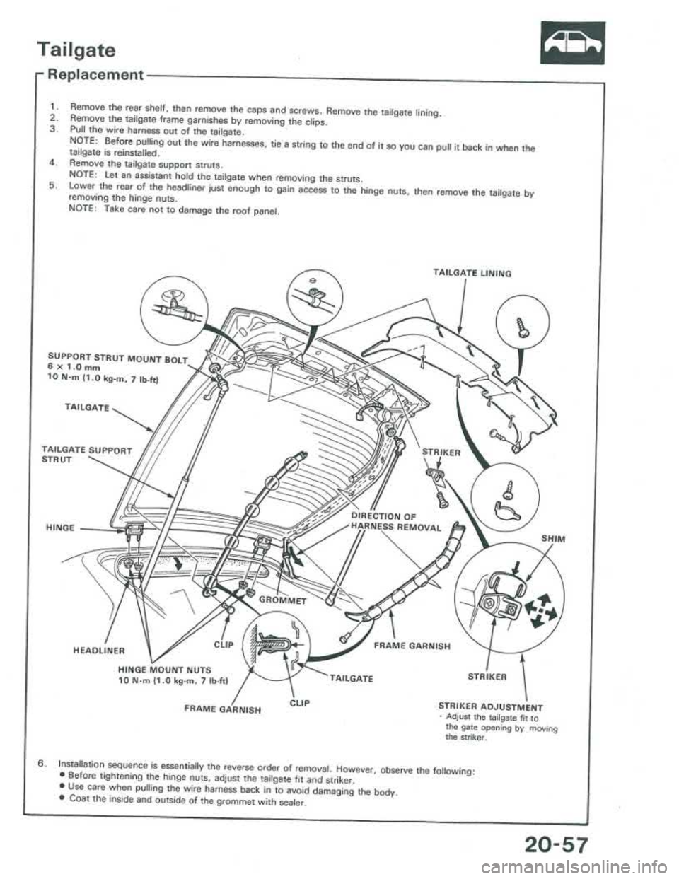 ACURA INTEGRA 1986  Service Repair Manual 