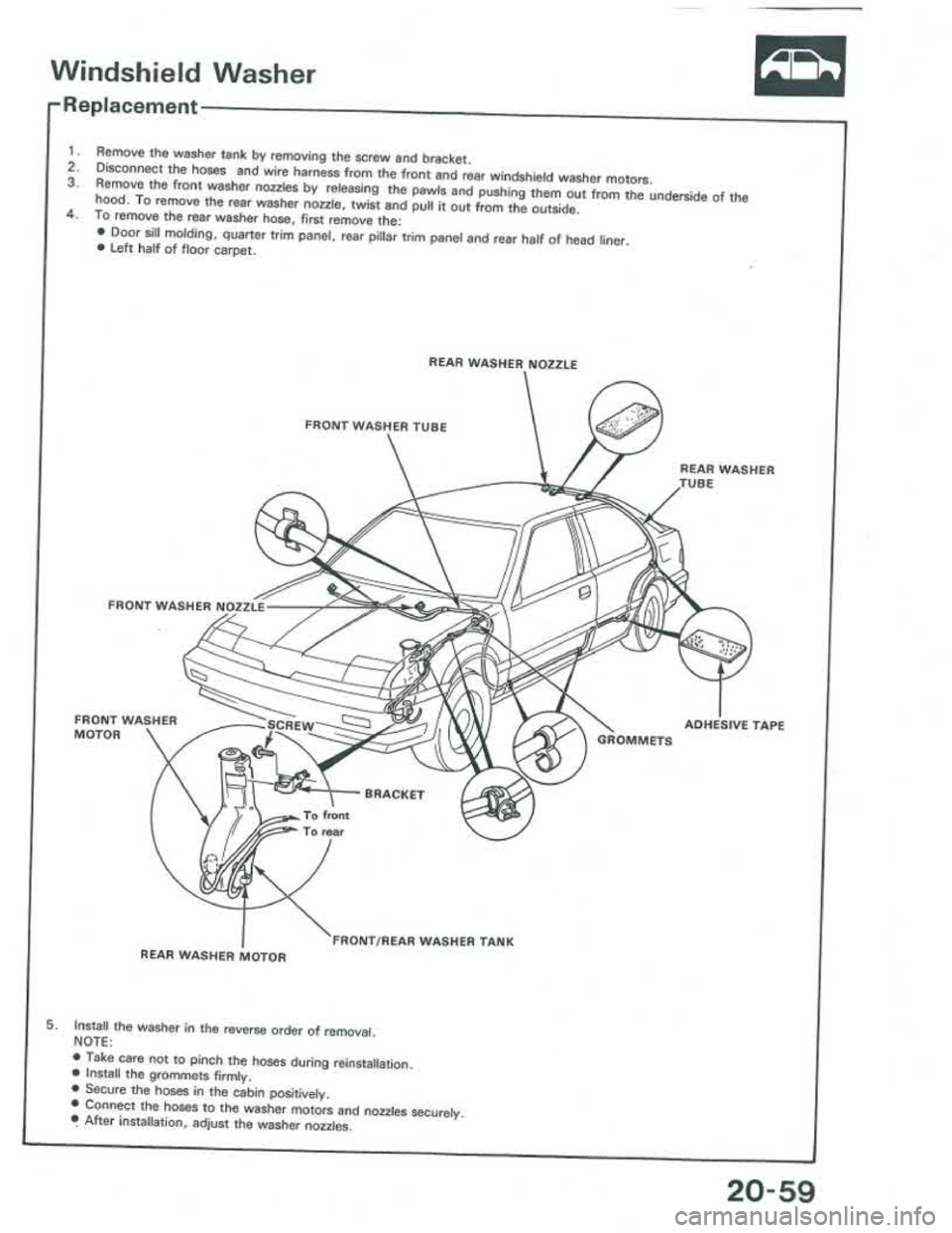 ACURA INTEGRA 1986  Service Repair Manual 
