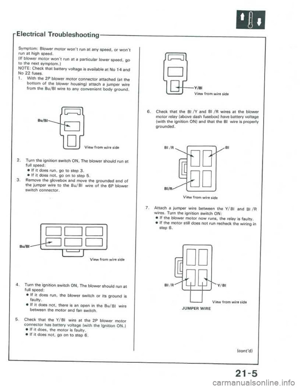 ACURA INTEGRA 1986  Service Repair Manual 