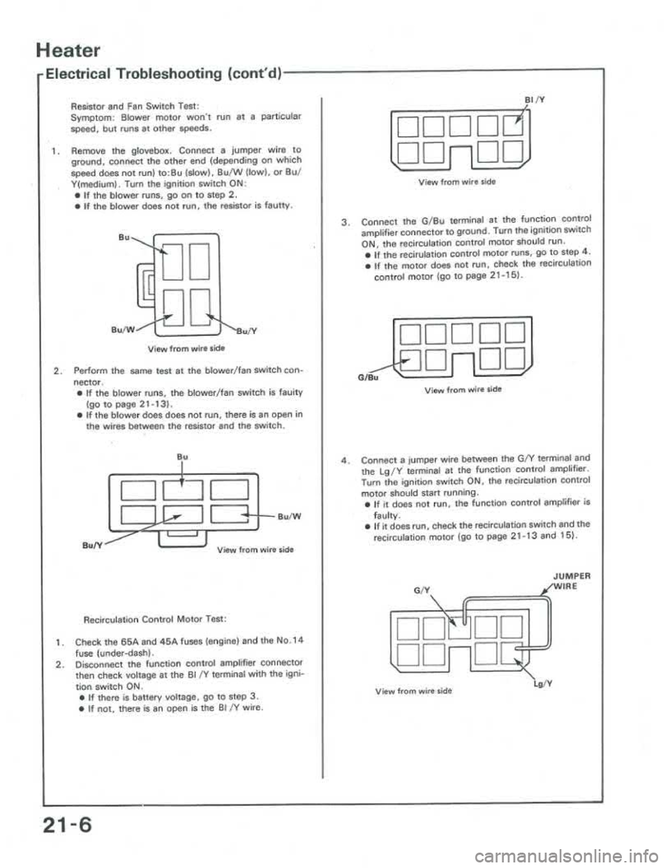 ACURA INTEGRA 1986  Service Repair Manual 
