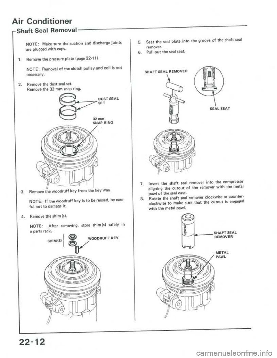 ACURA INTEGRA 1986  Service Repair Manual 