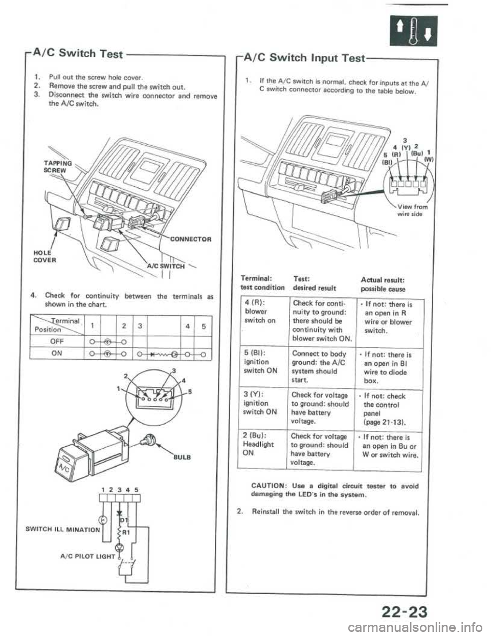 ACURA INTEGRA 1986  Service Repair Manual 