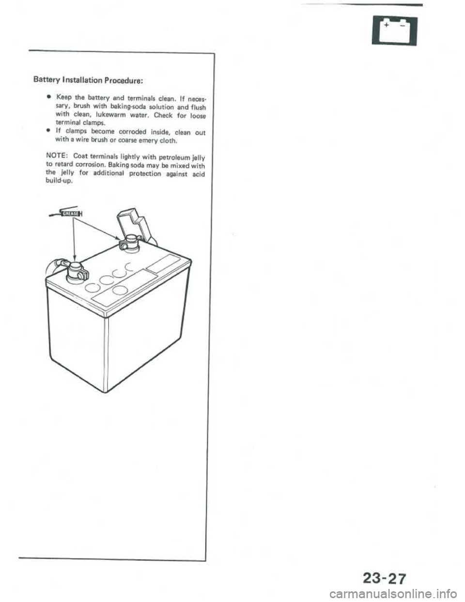 ACURA INTEGRA 1986  Service Repair Manual 