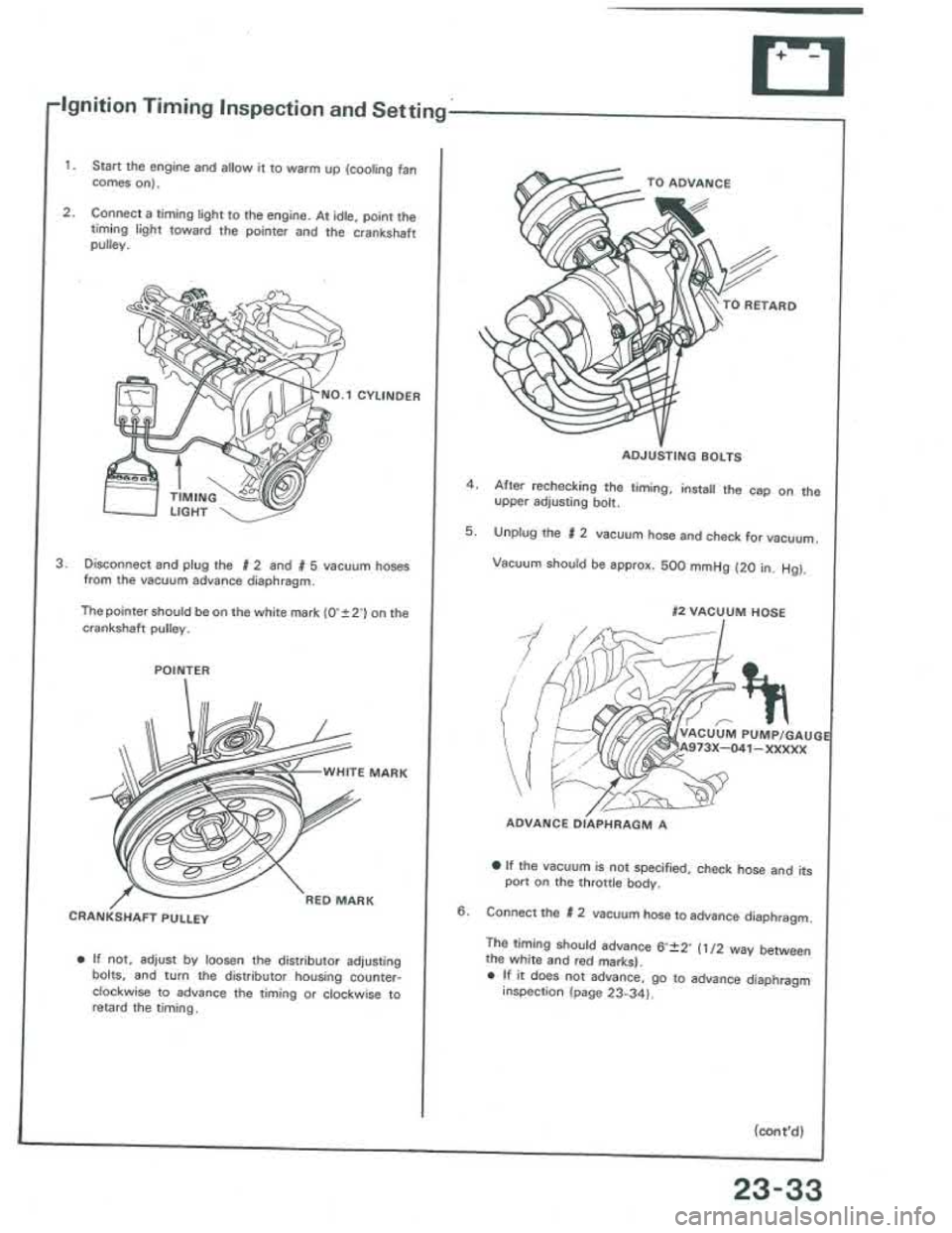ACURA INTEGRA 1986  Service Repair Manual 