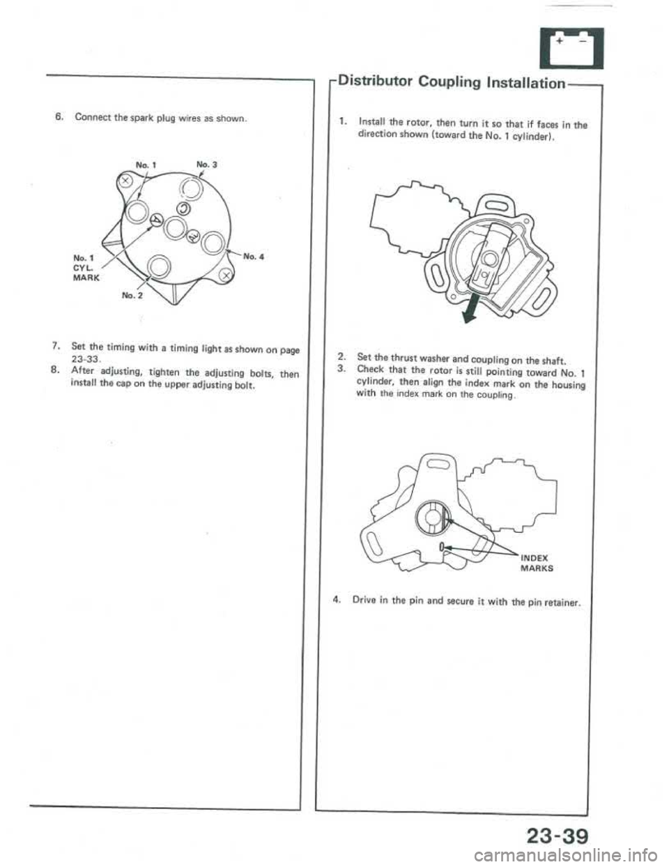 ACURA INTEGRA 1986  Service Repair Manual 