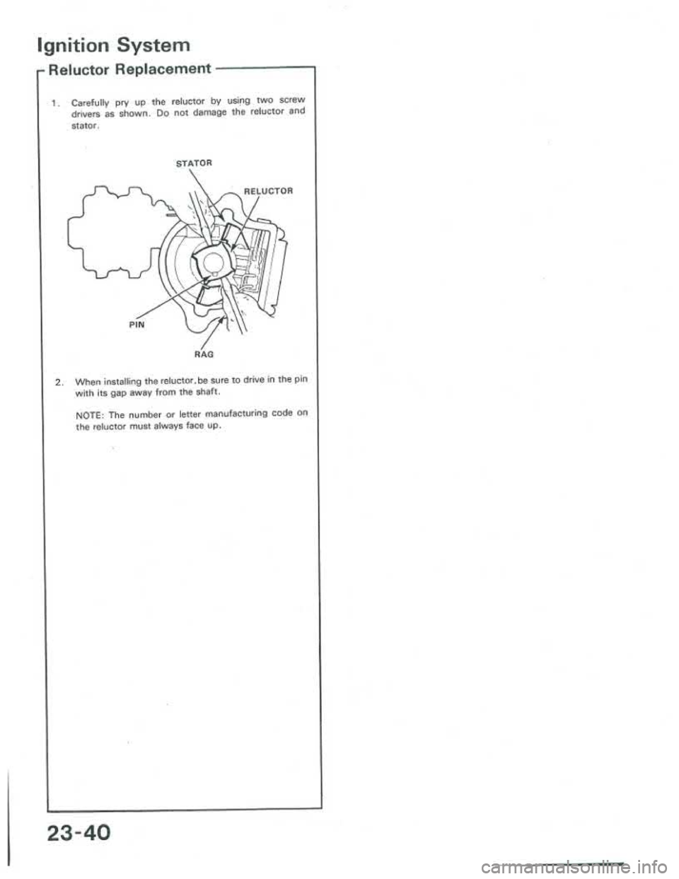 ACURA INTEGRA 1986  Service Repair Manual 