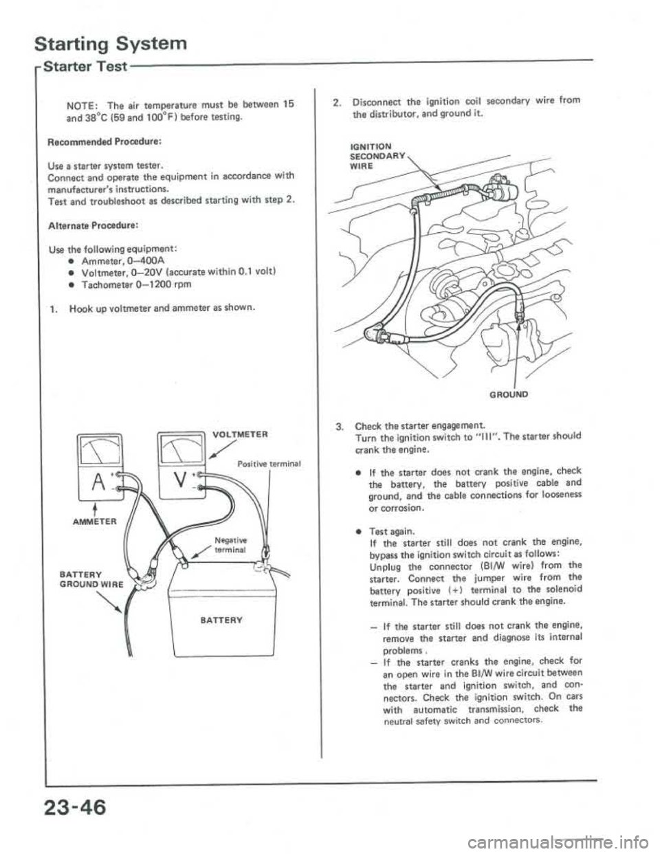 ACURA INTEGRA 1986  Service Repair Manual 
