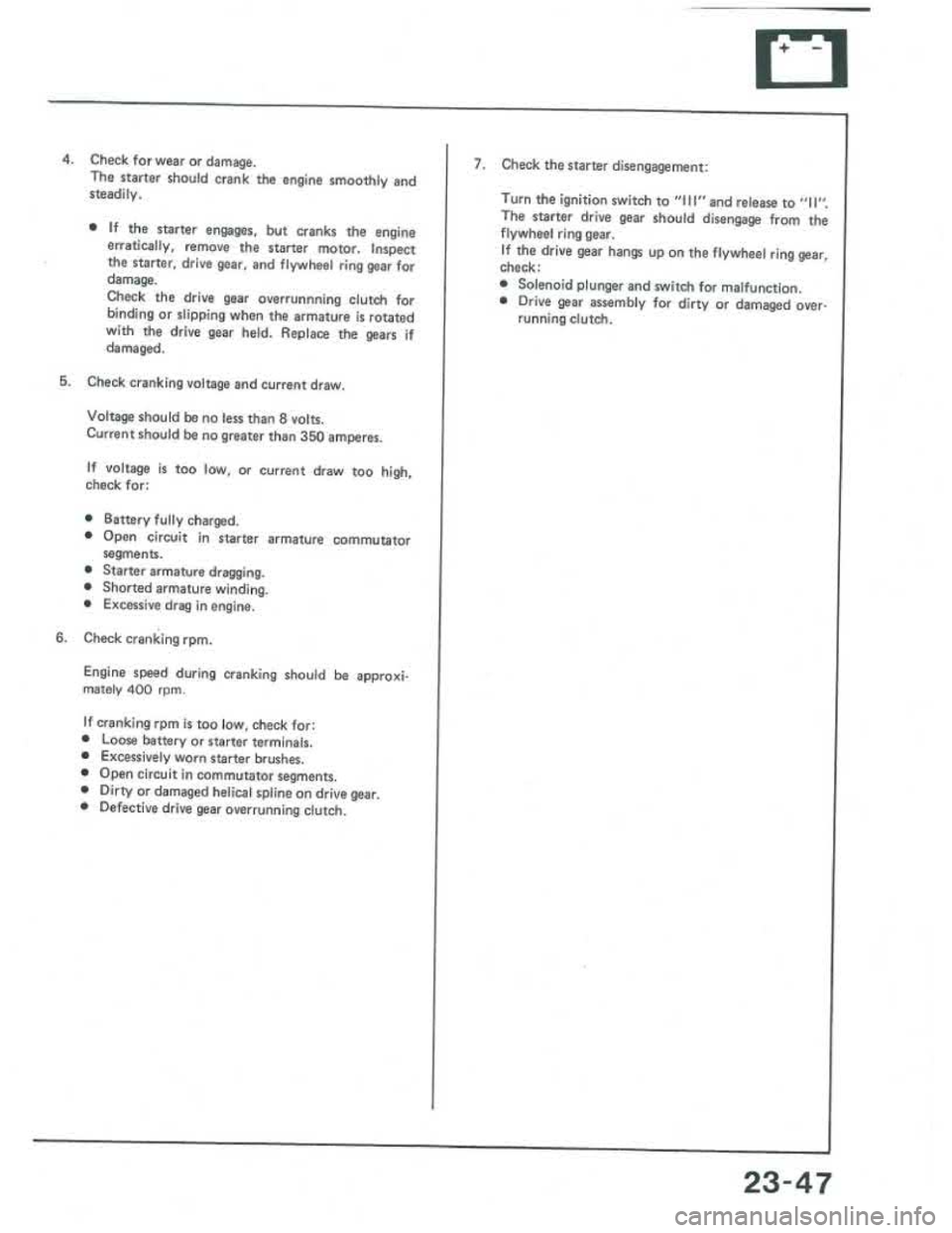 ACURA INTEGRA 1986  Service Repair Manual 