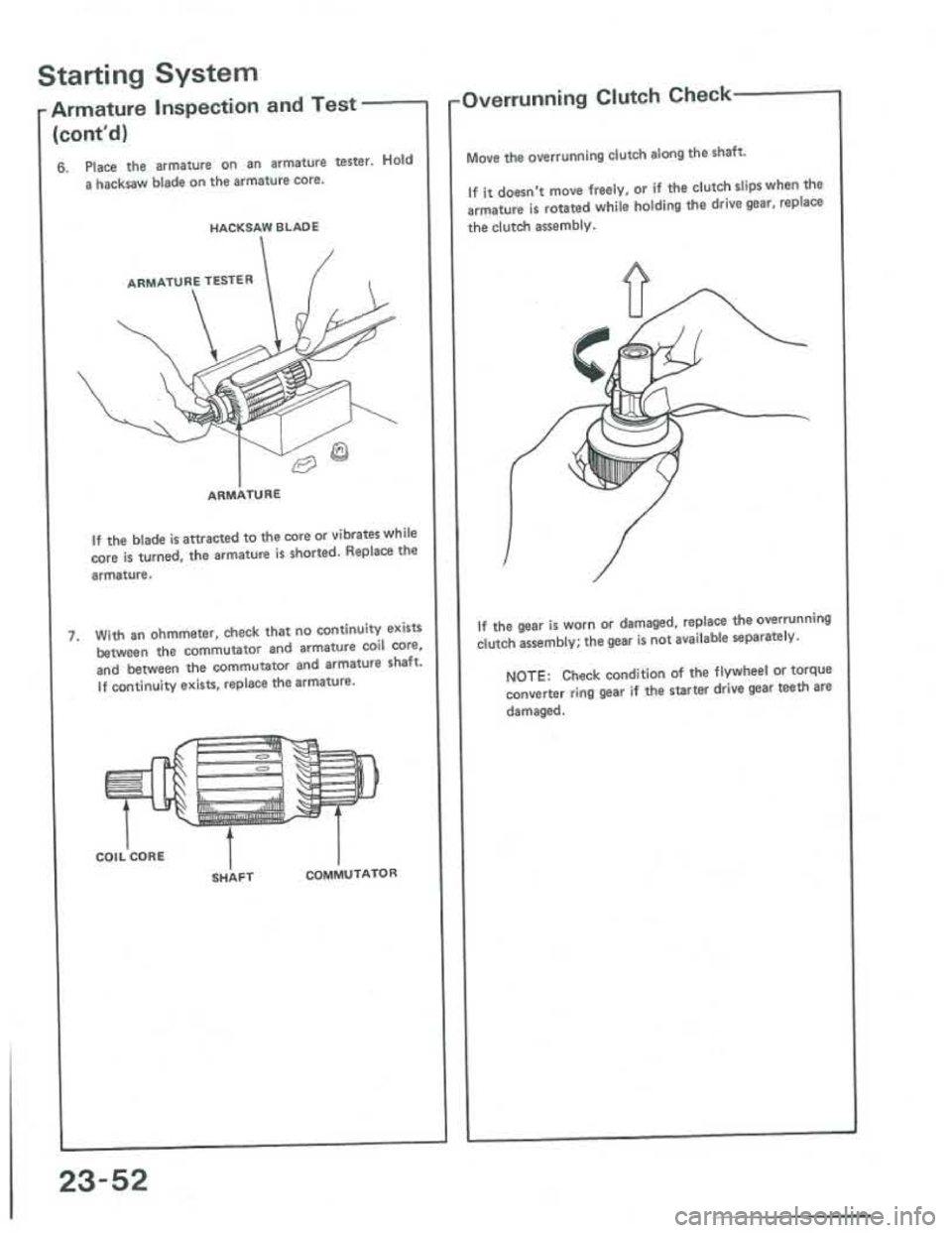 ACURA INTEGRA 1986  Service Repair Manual 