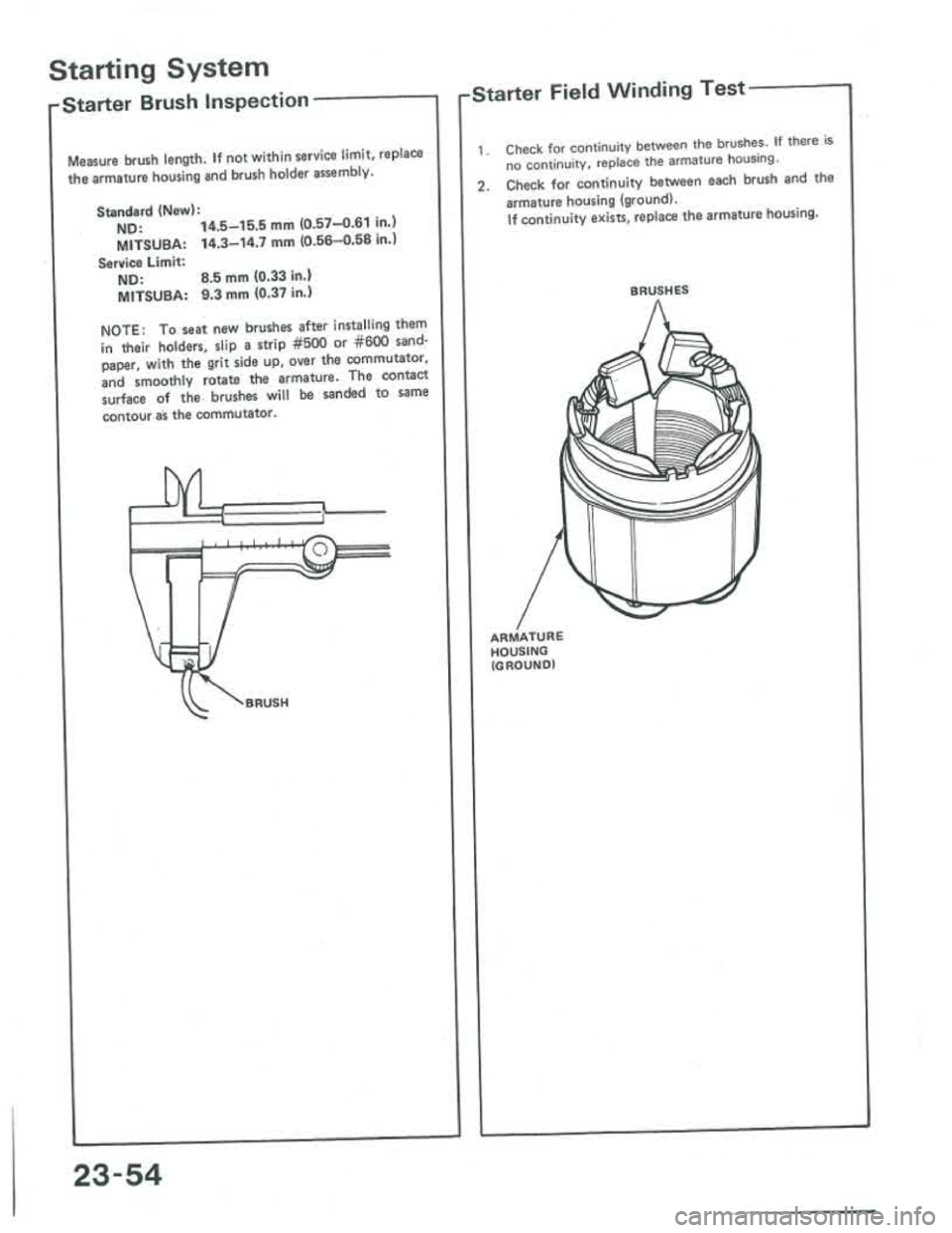 ACURA INTEGRA 1986  Service Repair Manual 