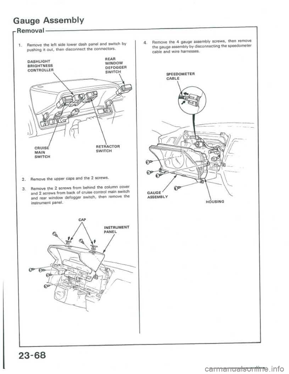 ACURA INTEGRA 1986  Service Repair Manual 