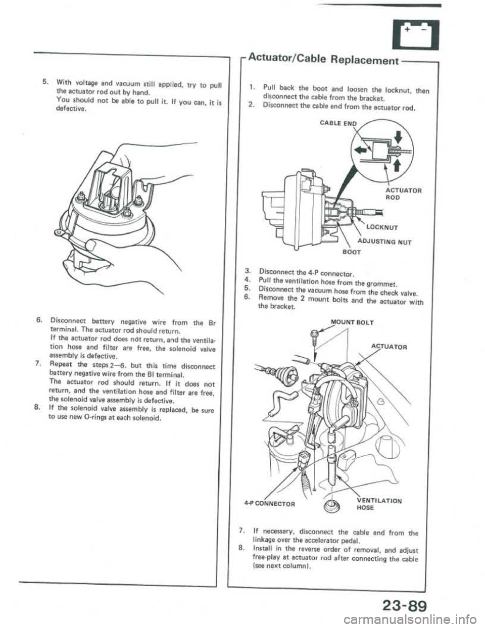 ACURA INTEGRA 1986  Service Repair Manual 