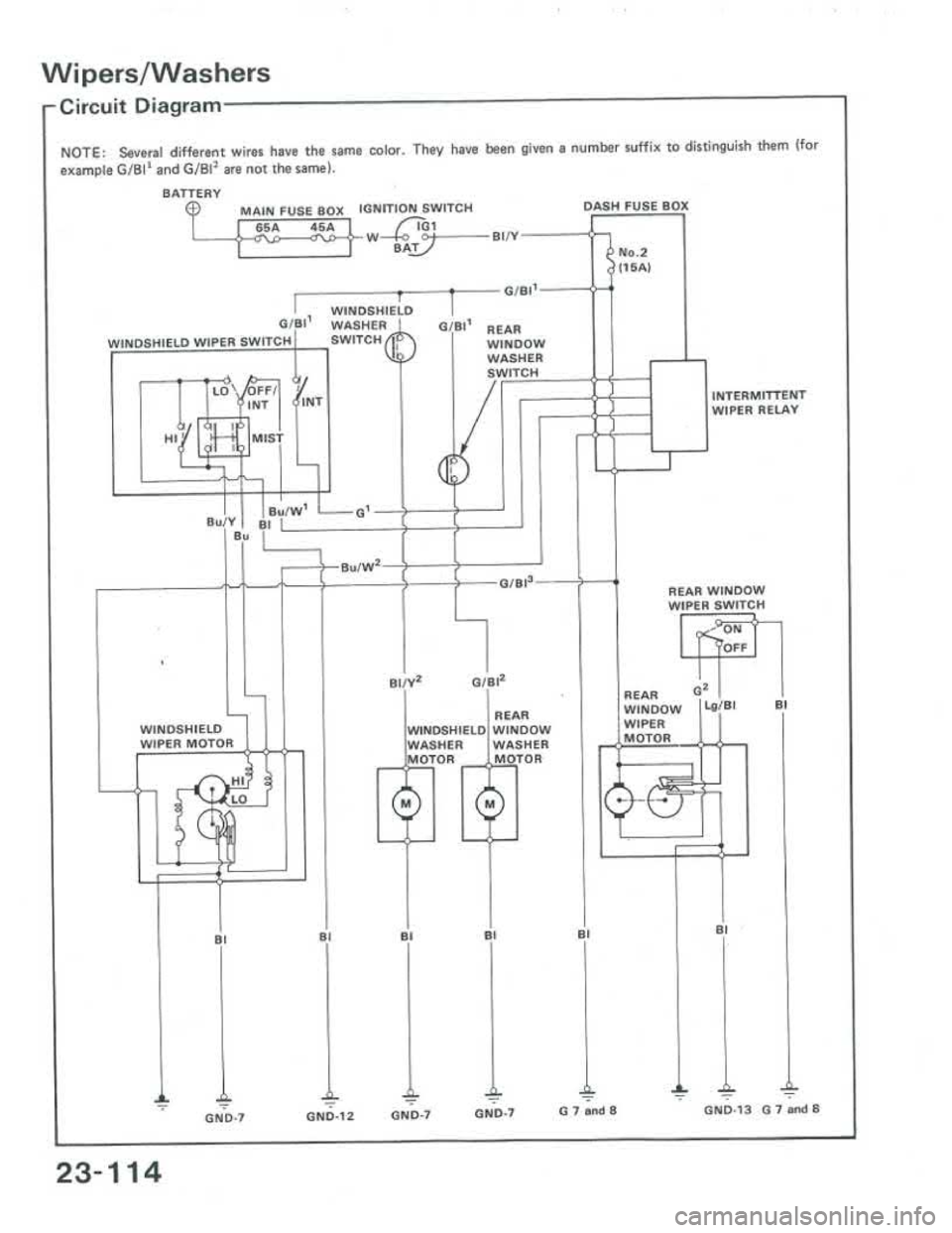 ACURA INTEGRA 1986  Service Repair Manual 
