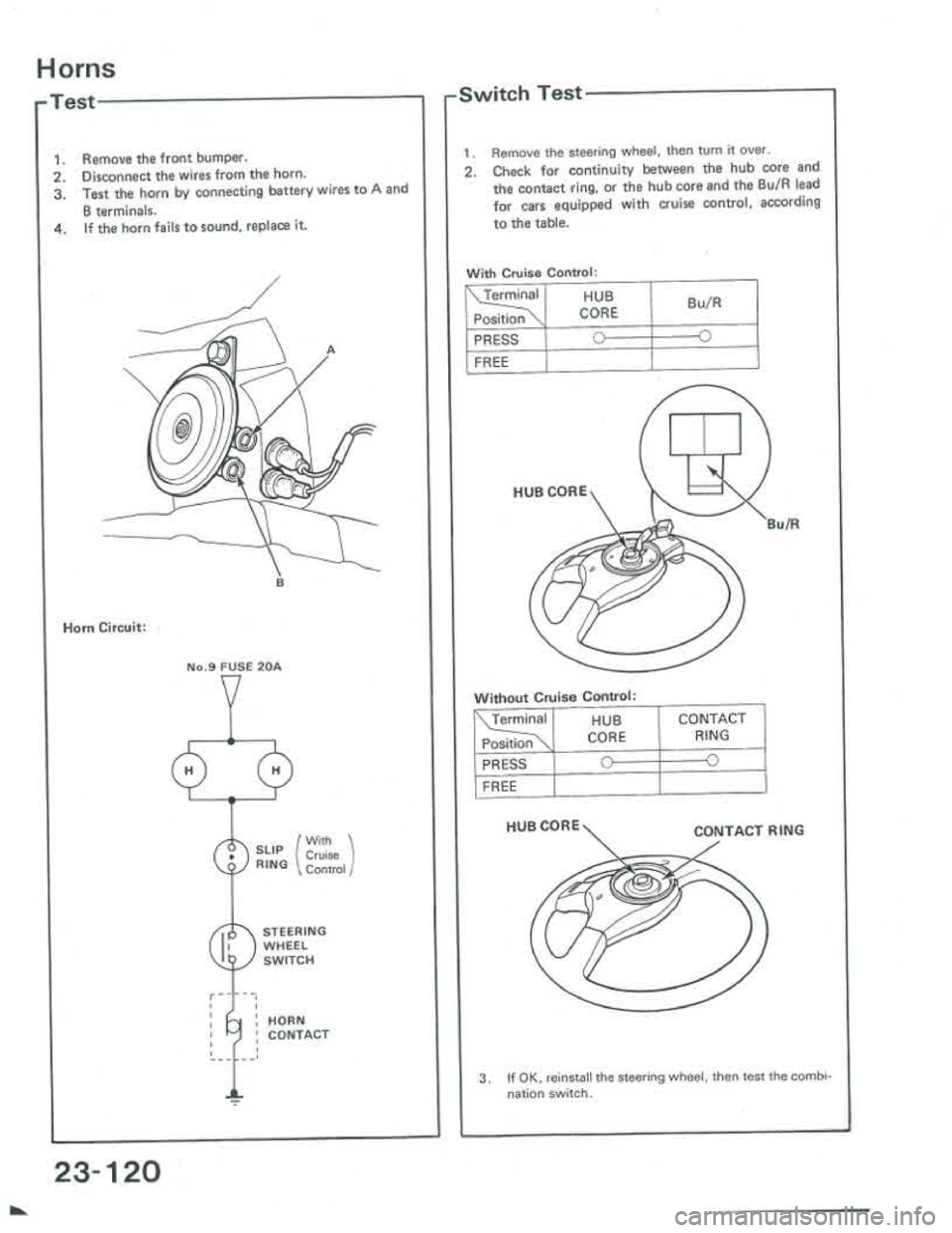 ACURA INTEGRA 1986  Service Repair Manual 