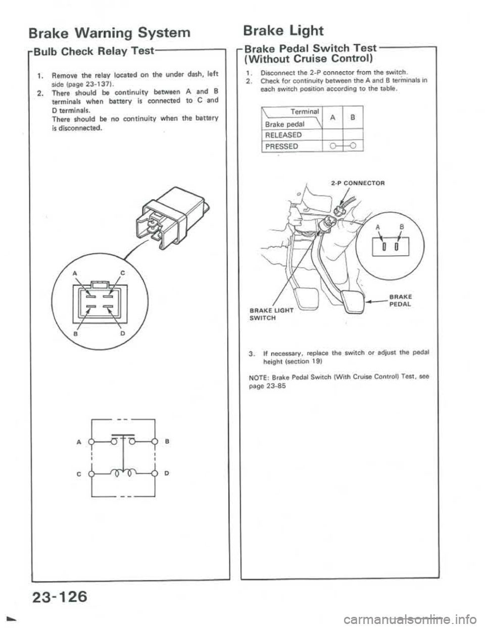 ACURA INTEGRA 1986  Service Repair Manual 