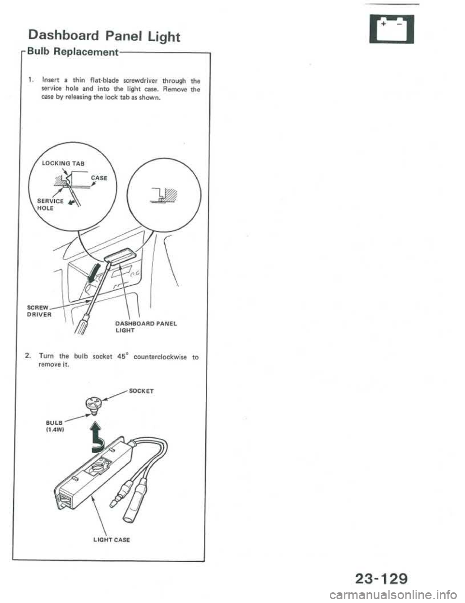 ACURA INTEGRA 1986  Service Repair Manual 