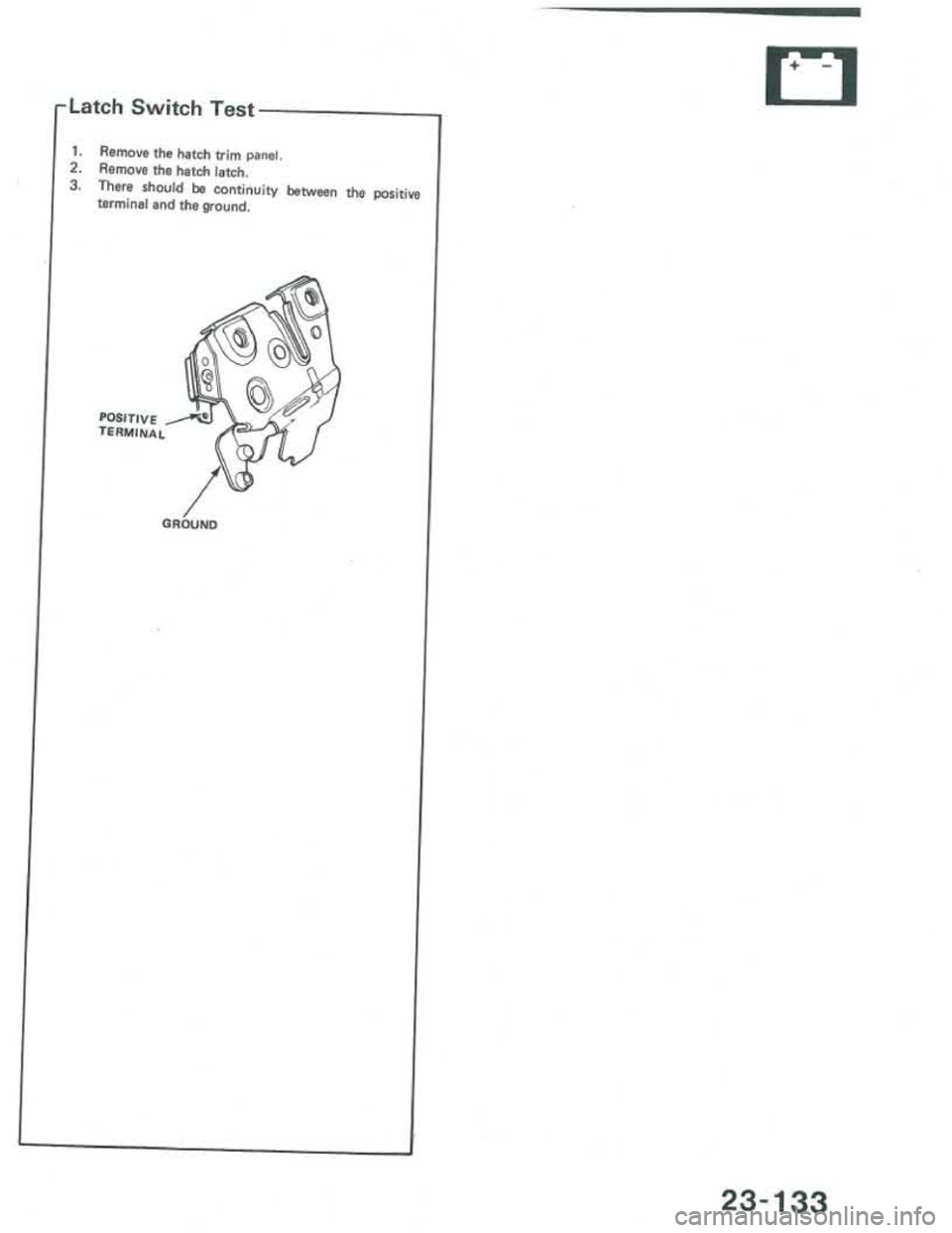 ACURA INTEGRA 1986  Service Repair Manual 