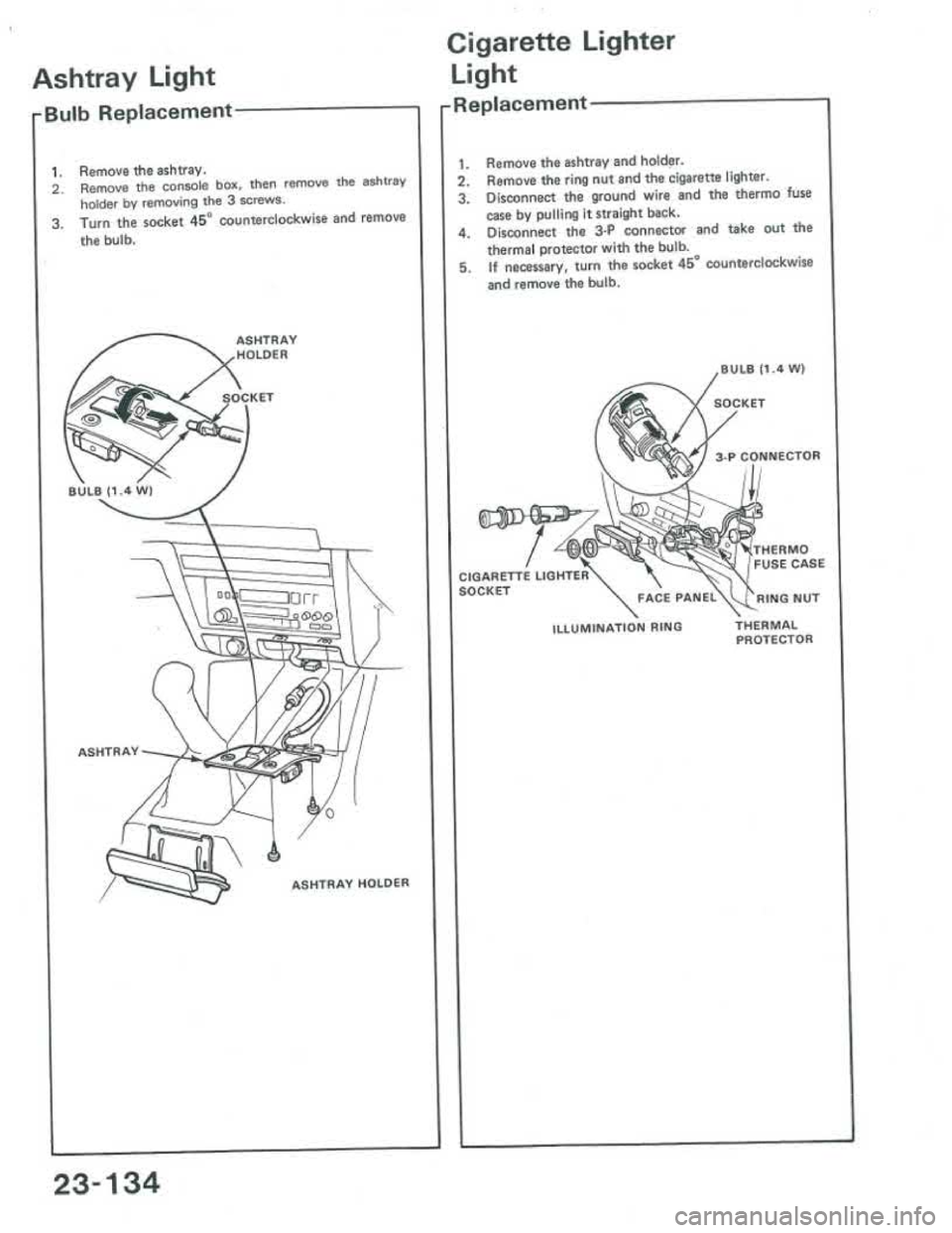 ACURA INTEGRA 1986  Service Repair Manual 