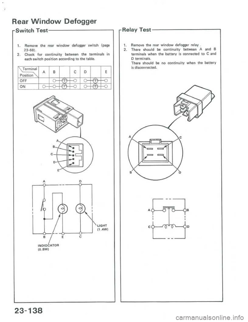 ACURA INTEGRA 1986  Service Repair Manual 
