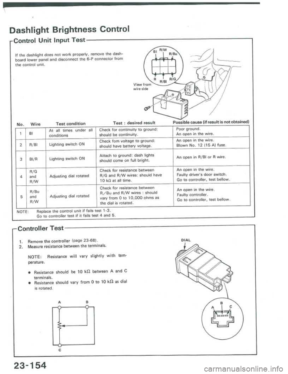 ACURA INTEGRA 1986  Service Repair Manual 