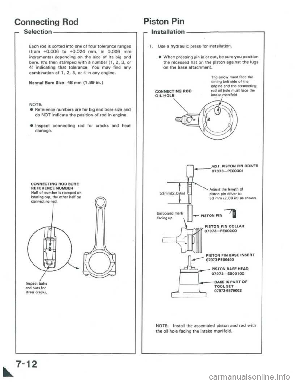 ACURA INTEGRA 1986  Service Repair Manual 